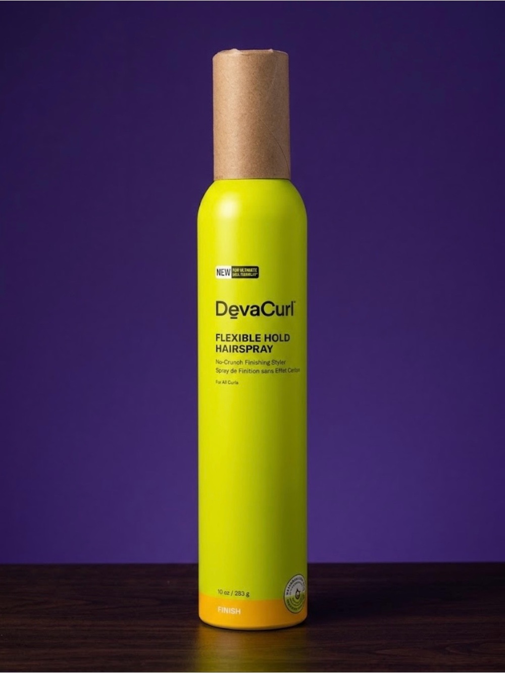 Who’s that Curl?!? 
DevaCurl Flexible Hold Hairspray - Bright Yellow Bottle